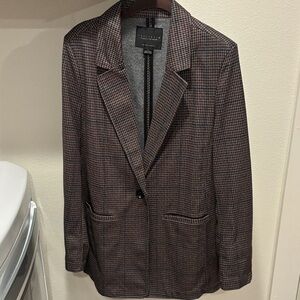 Sanctuary Women's Brown Checkered Blazer